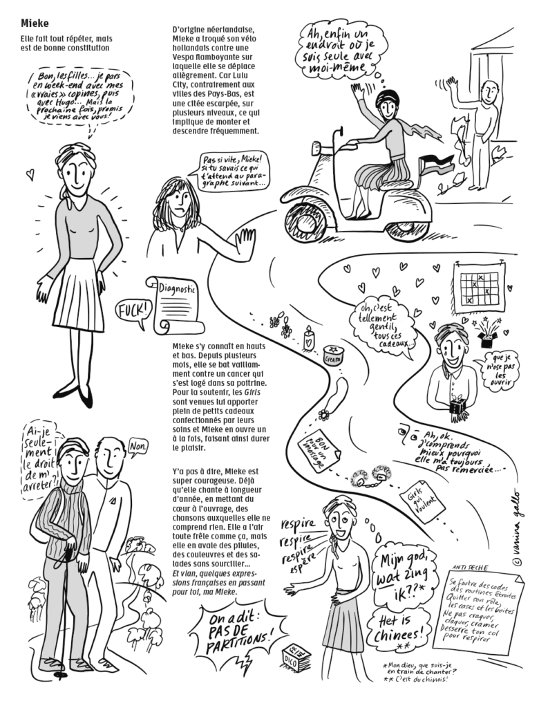« Girls qui roulent », un roman graphique de Vanina Gallo. Épisode 12, Mieke.