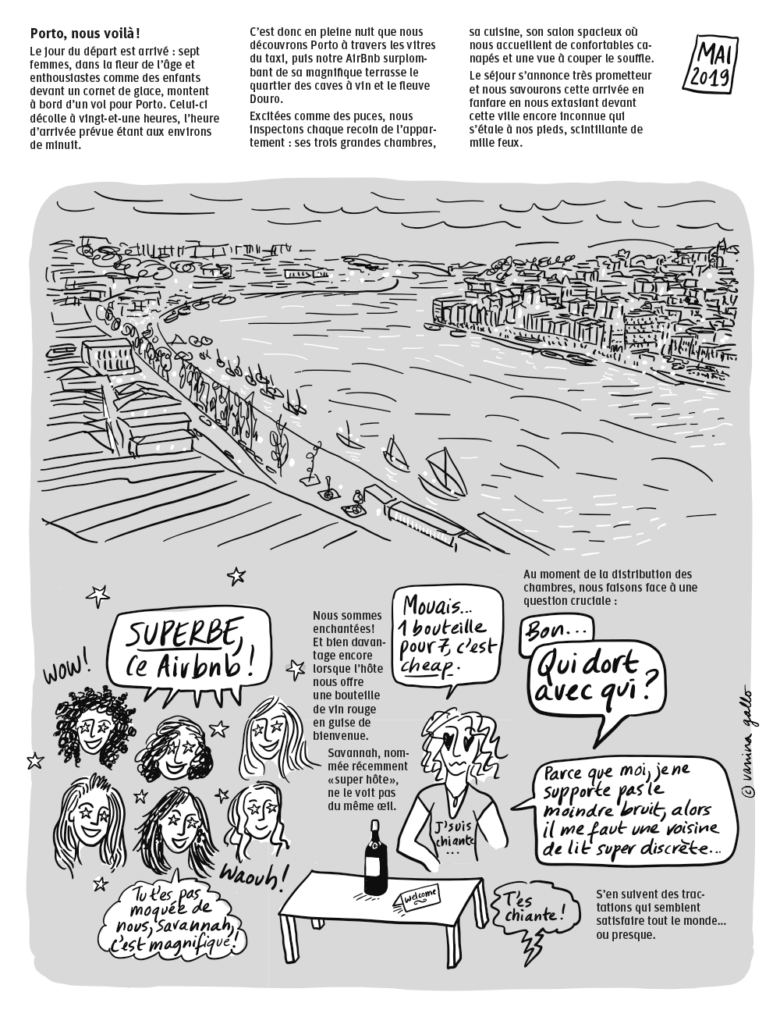 « Girls qui roulent », un roman graphique de Vanina Gallo. Épisode 20, Porto-Compostelle.
