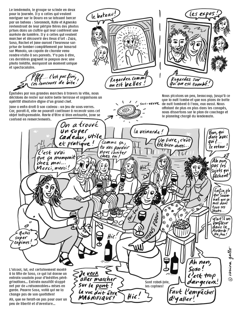 « Girls qui roulent », un roman graphique de Vanina Gallo. Épisode 20, Porto-Compostelle.