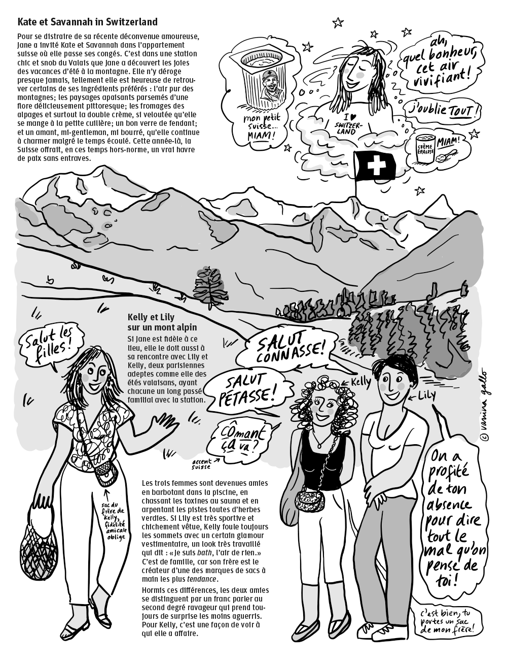 Kate et Savannah in Switzerland